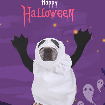dog ghost face costume