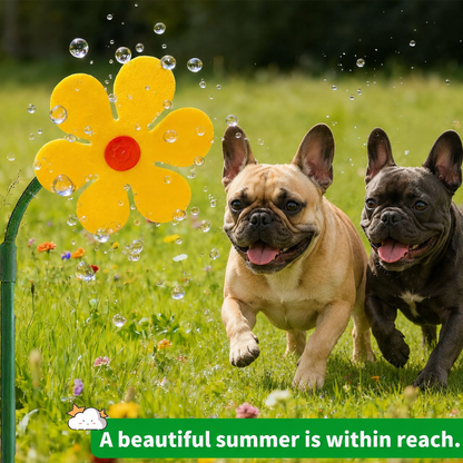 BloomSpray Flower Daisy Sprinkler – Adjustable 360° Rotating Garden Watering