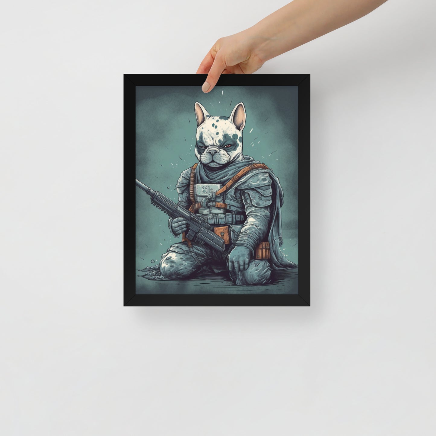 Chic Frenchie Framed Poster - Classic Canine Wall Art