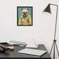 Doctor Frenchie Framed Poster - A Caring and Artistic Choice for Pet Lovers and Medical Professionals
