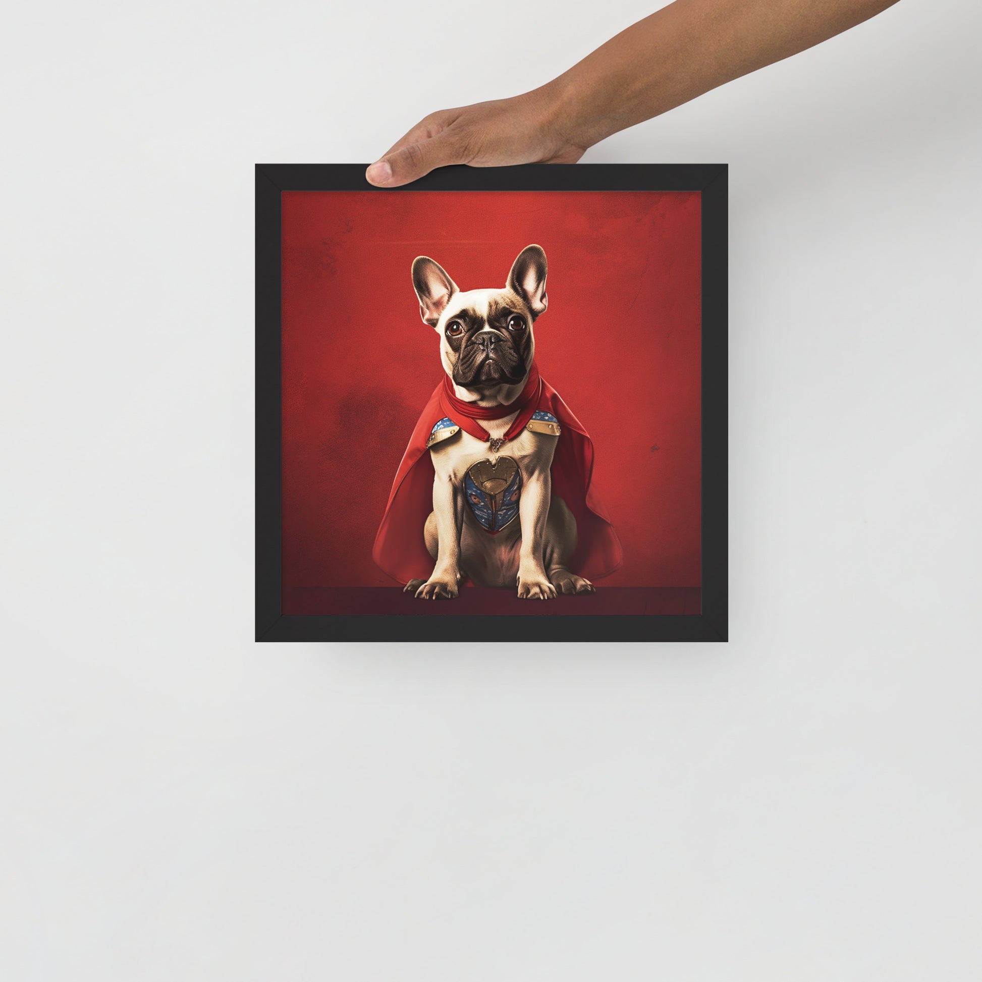 Frenchie Sophistication Framed Poster - Artistic Flair with a Dog-Lover's Touch