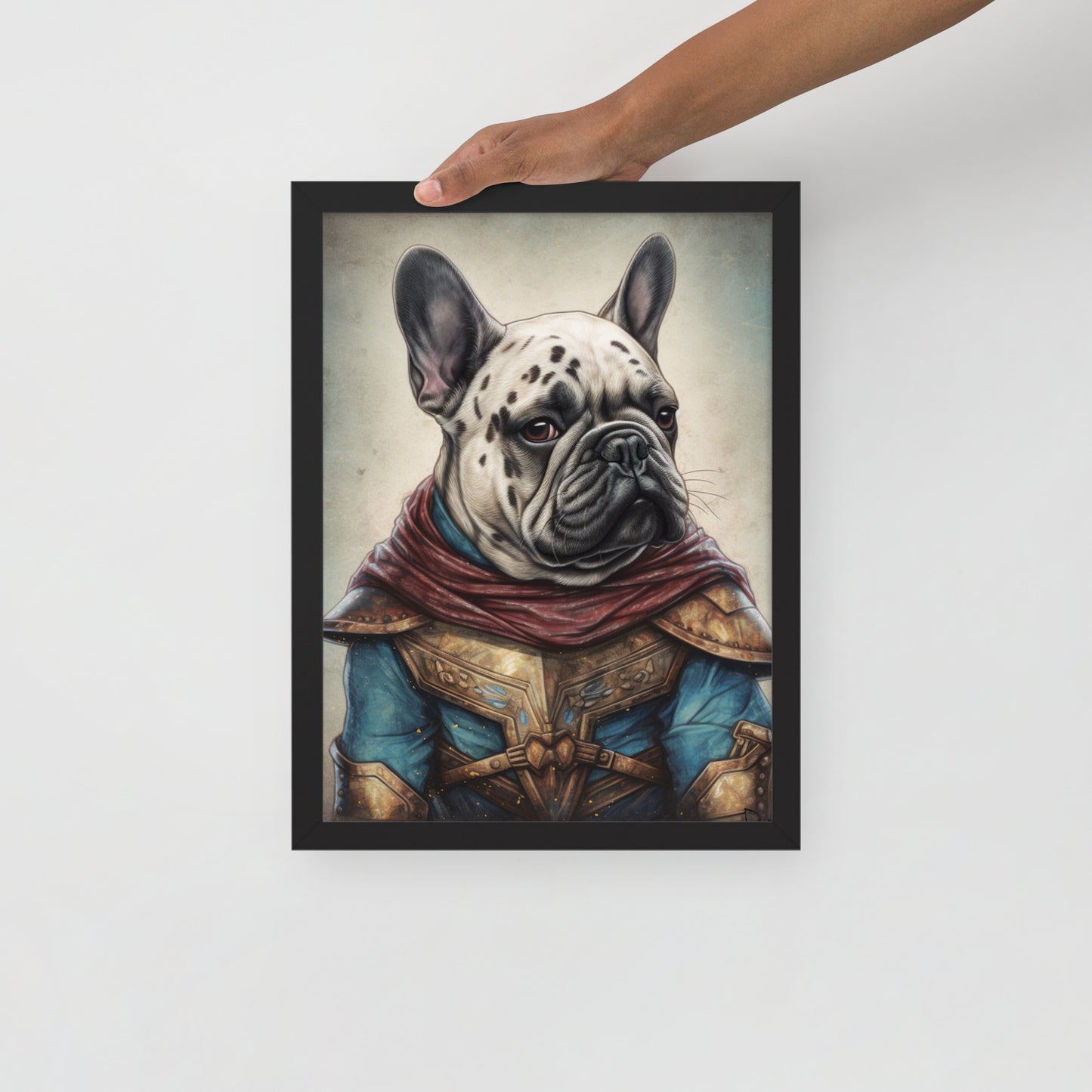 French Bulldog Framed Poster - Art Print for Frenchie Lovers