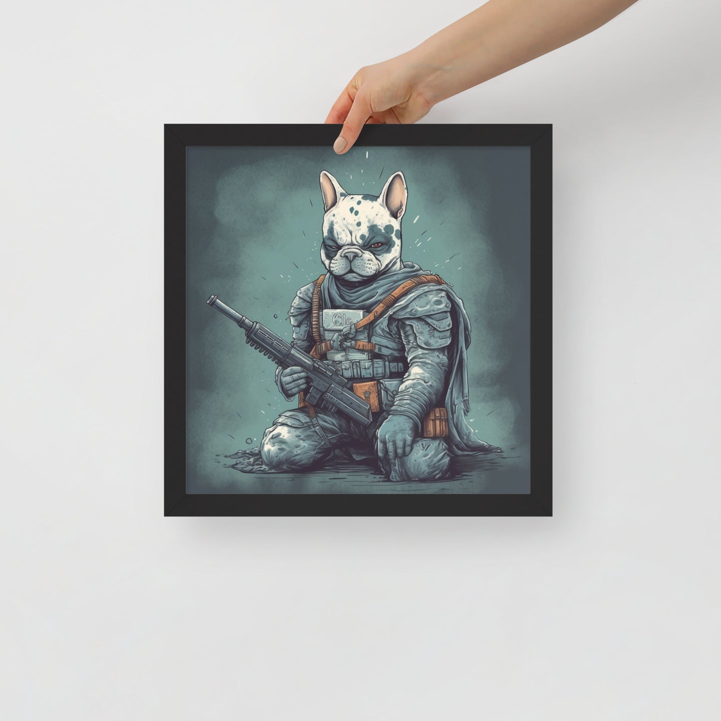 Chic Frenchie Framed Poster - Classic Canine Wall Art