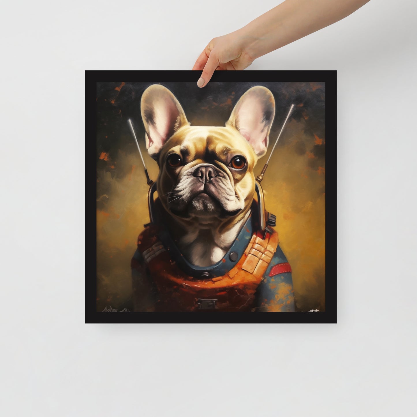 Captivating Frenchie Framed Poster - Essential Dog Lover's Wall Art