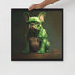 Frenchie Glamour Framed Poster - Stylish Wall Art with Canine Charm