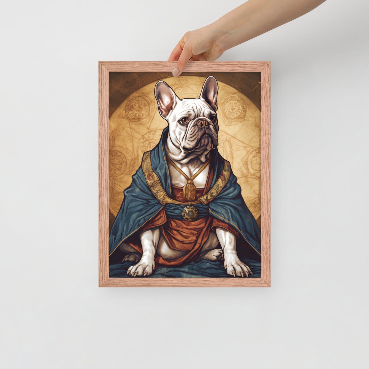 Artful Frenchie Framed Poster - Distinctive Canine Wall Art