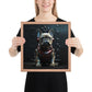 Frenchie Elegance Framed Poster - Artistic Expression with a Canine Twist