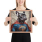 Charming Frenchie Canine Framed Poster - Dog Lover's Wall Art