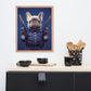 Policeman Frenchie Framed Poster - A Brave and Artistic Choice for Pet Lovers and Law Enforcement Admirers