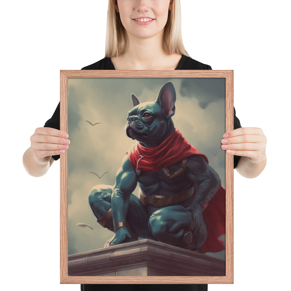 Allure of Frenchie Framed Poster - Iconic Canine Wall Art