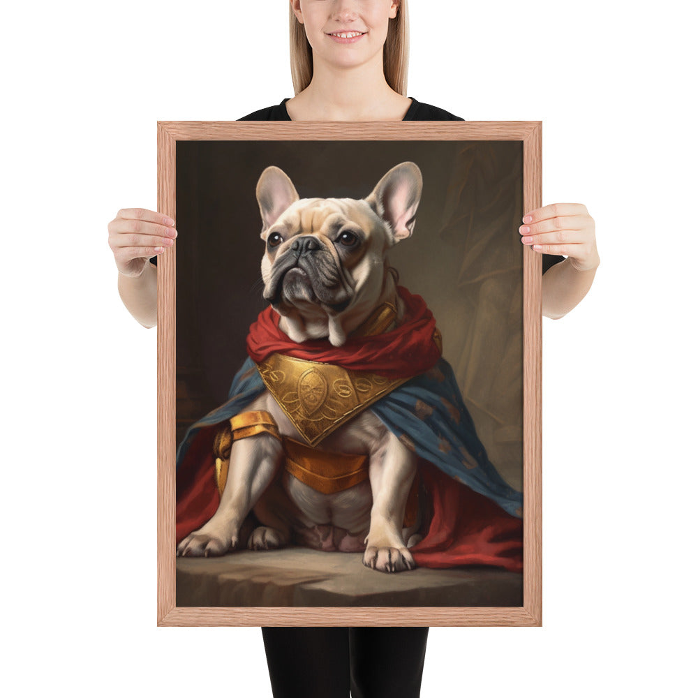 French Bulldog Charisma – Exquisite Framed Wall Art Poster