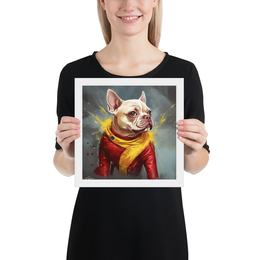 Magnificent Frenchie Framed Poster - Esteemed Canine Wall Art