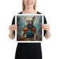 Graceful Frenchie Framed Poster - Unforgettable Canine Wall Art