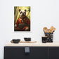 Panda Frenchie Framed Poster - A Playful and Charming Choice for Pet Lovers and Panda Enthusiasts