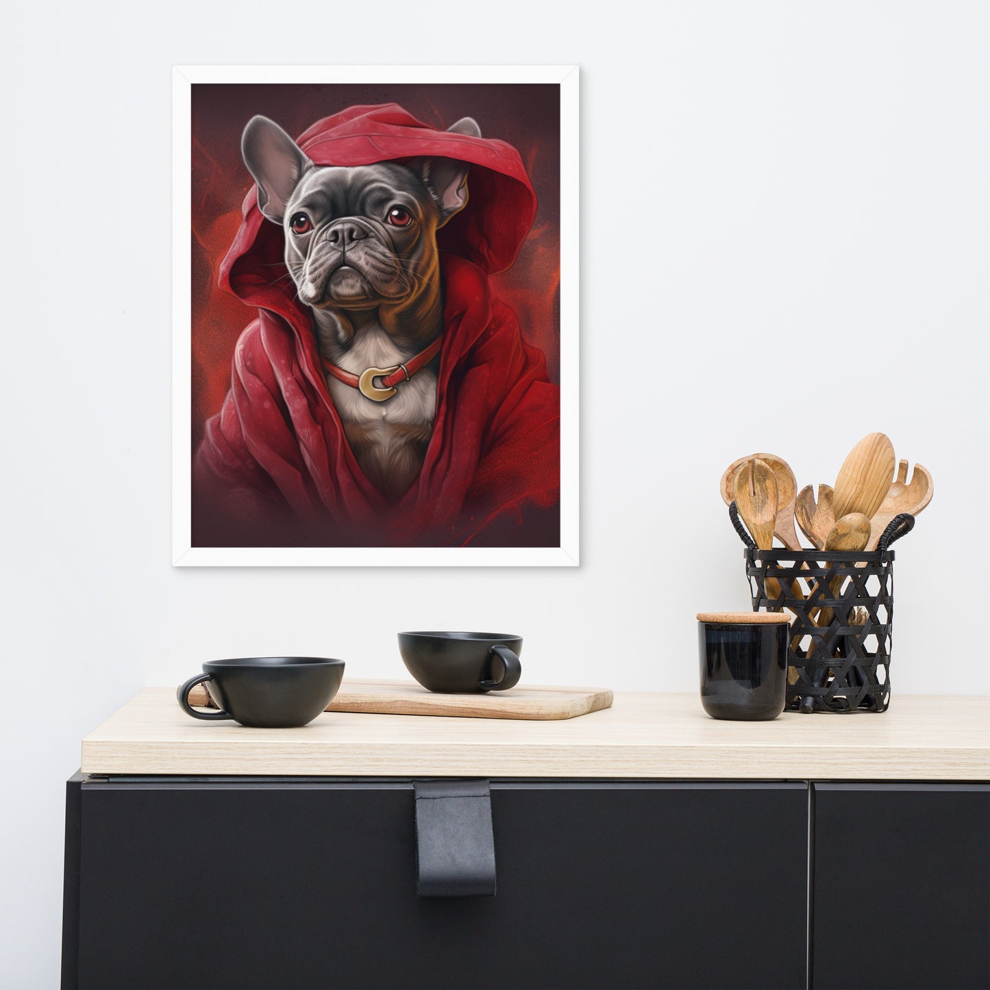 Elegant Frenchie Framed Poster - Signature Canine Wall Art