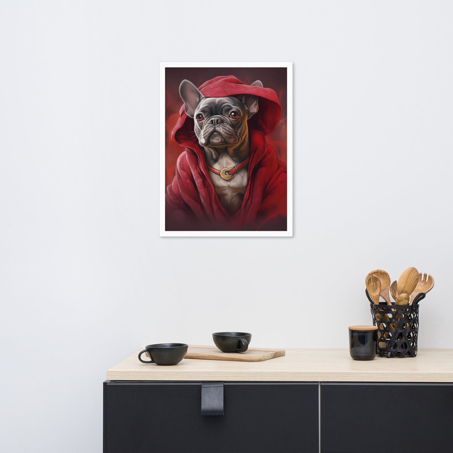 Elegant Frenchie Framed Poster - Signature Canine Wall Art