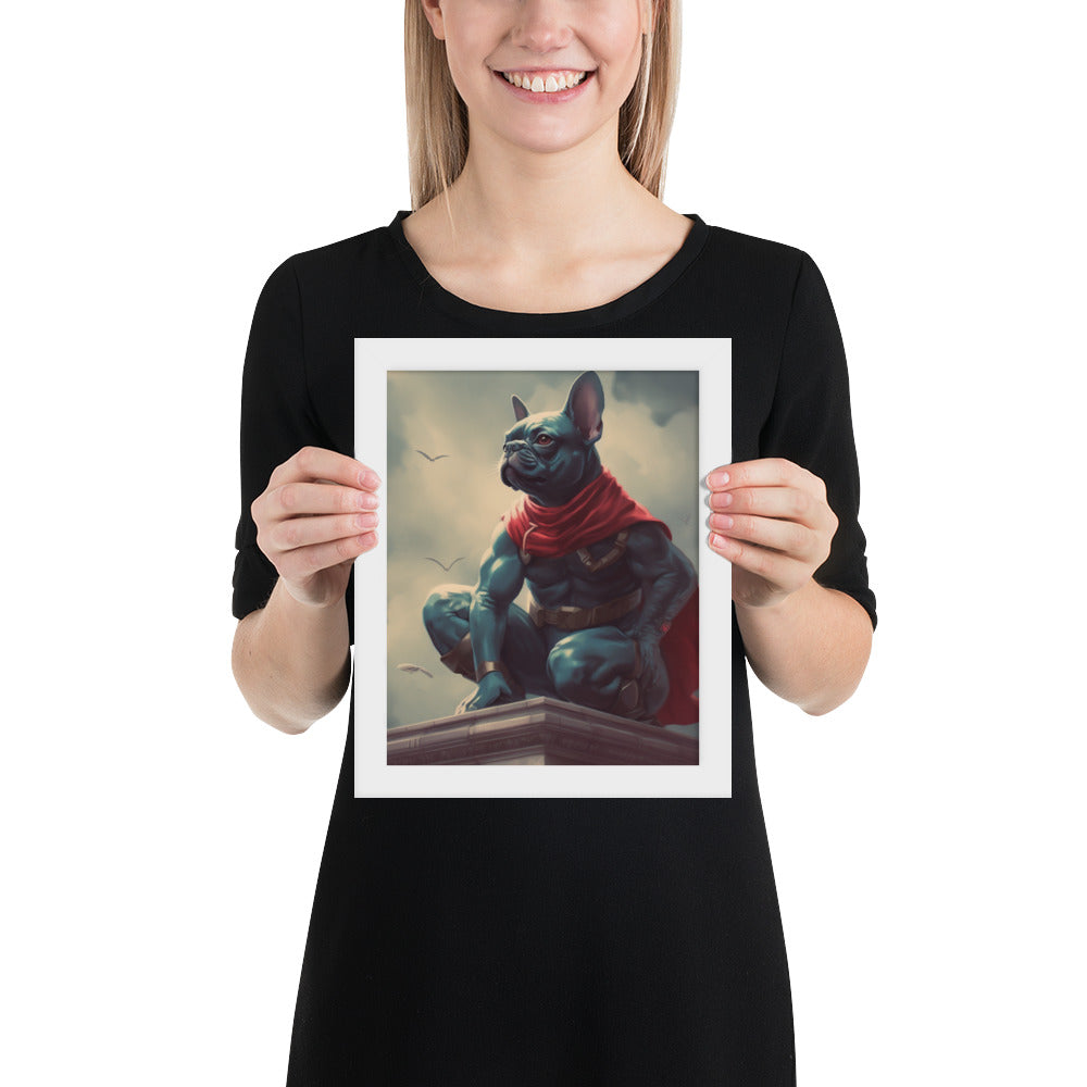 Allure of Frenchie Framed Poster - Iconic Canine Wall Art