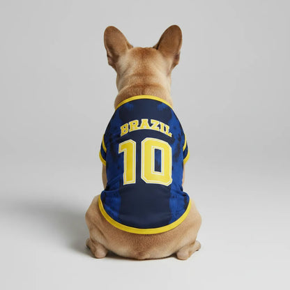 Personalized brazil away - jerseys for Frenchies