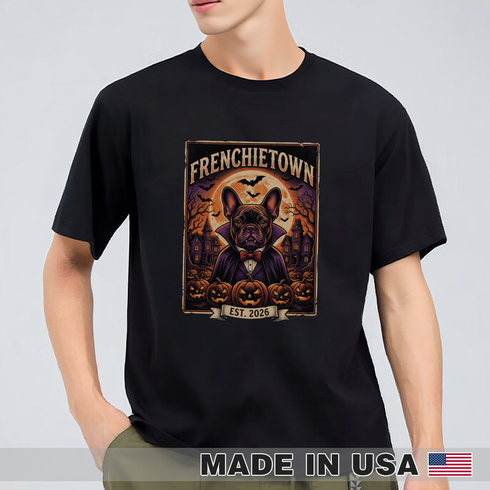 FRENCHIE TOWN Halloween - Unisex T-Shirt