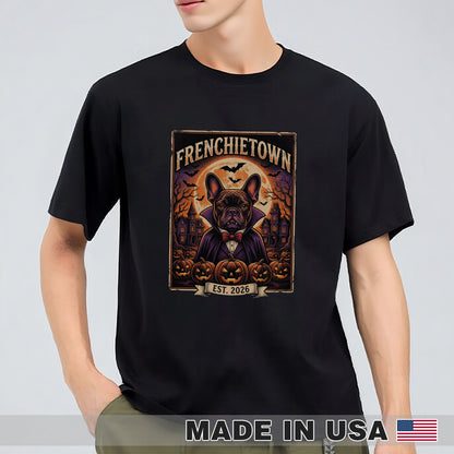 FRENCHIE TOWN Halloween - Unisex T-Shirt