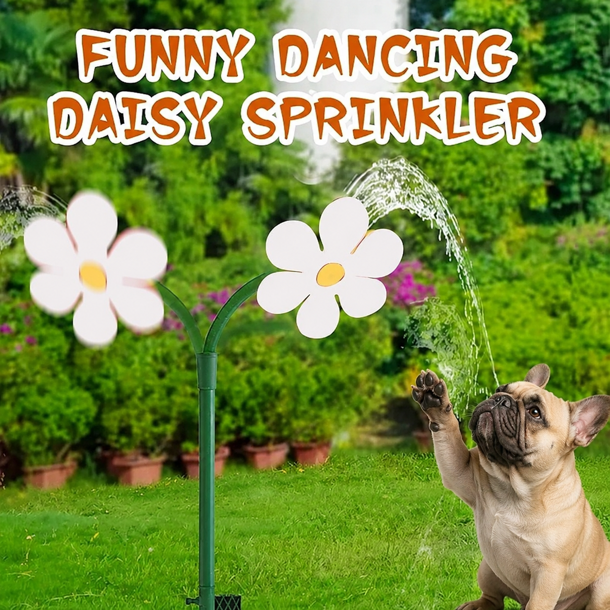 BloomSpray Flower Daisy Sprinkler – Adjustable 360° Rotating Garden Watering