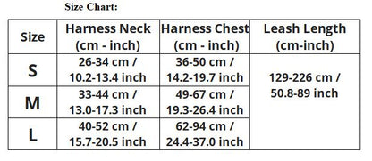french bulldog puppy harness​ ize chart
