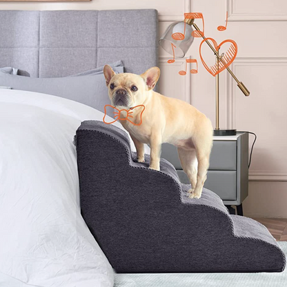 french bulldog stairs