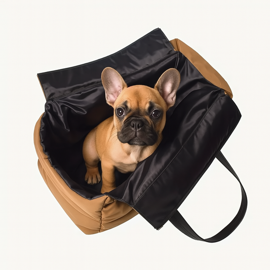 Sac de transport FrenCarrier pour bouledogue français – Compact et confortable en déplacement