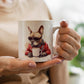 Sweet Frenchie-Themed Ceramic Coffee Mug