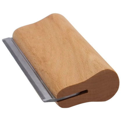 Buluxe Frenchie Grooming Brush – Ergonomic Deshedding Dog Comb