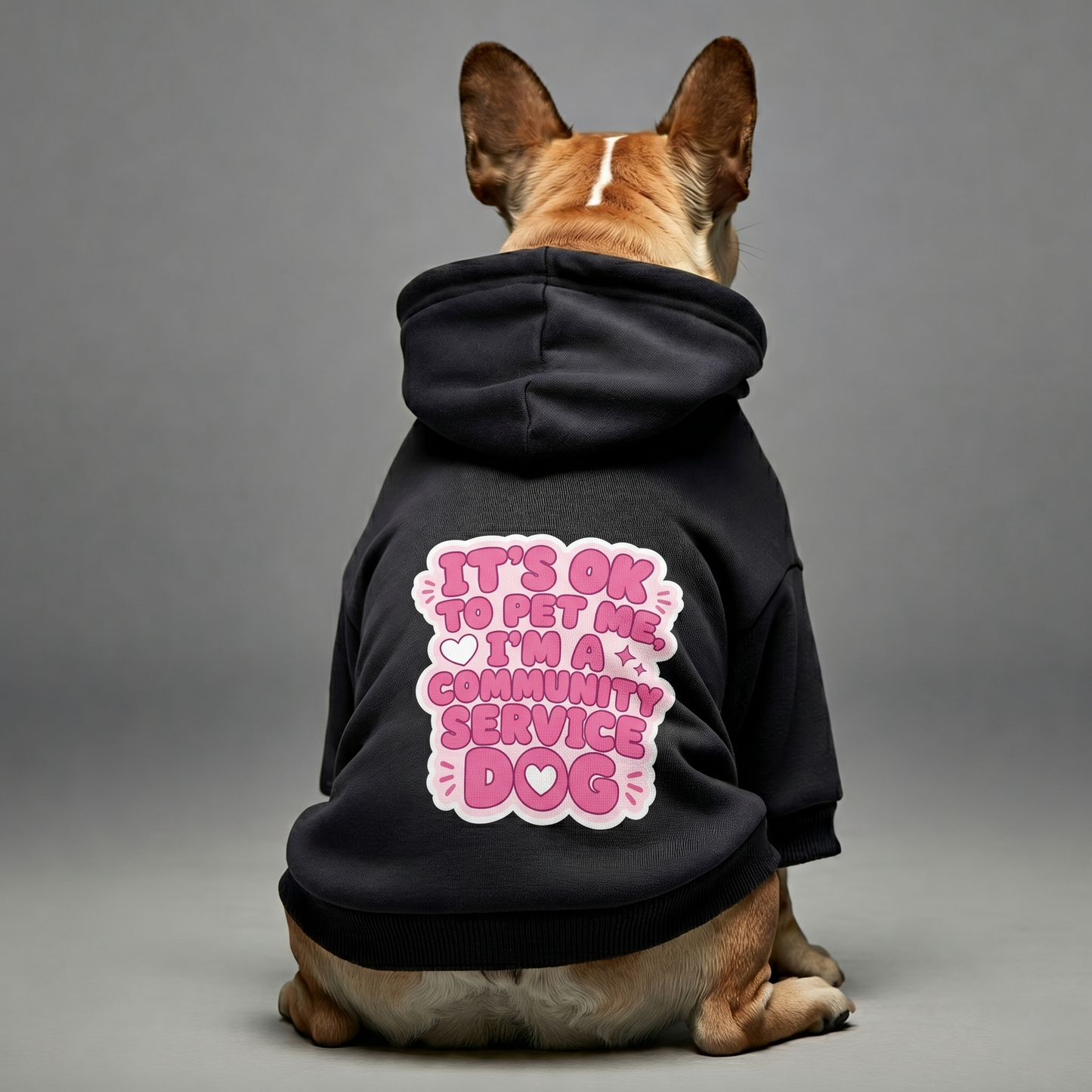 It's Ok to Pet Me- Personalized French Bulldog Hoodies with Funny Quotes – Stylish, Cozy, and Premium 100% Cotton