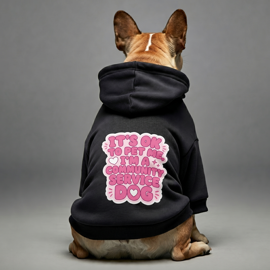 It's Ok to Pet Me- Personalized French Bulldog Hoodies with Funny Quotes – Stylish, Cozy, and Premium 100% Cotton