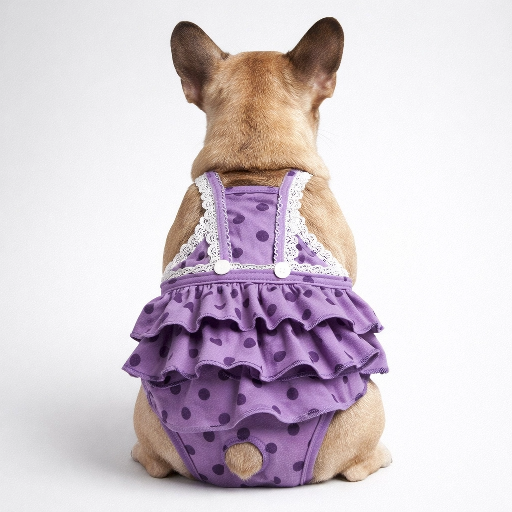 Frenchie Menstrual Panties – Washable Dot Print Diaper