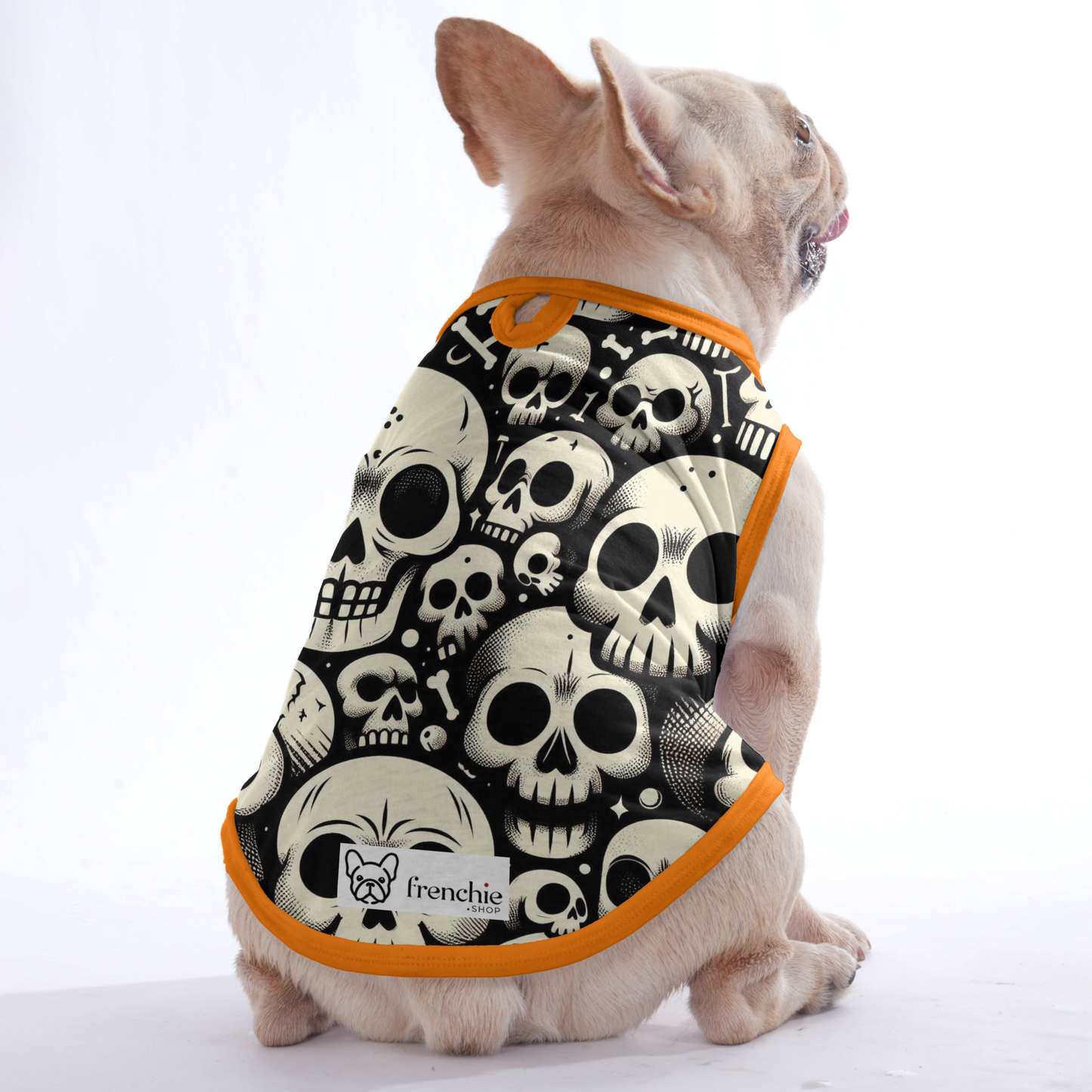 frenchie skull shirt 