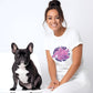 A pink frenchie's world - Unisex T-Shirt