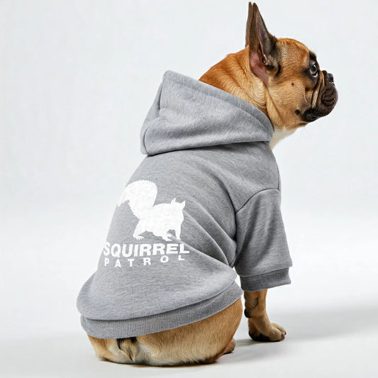 Squirrel Patrol - French Bulldog Hoodies with Funny Quotes – Stylish, Cozy, and Premium 100% Cotton