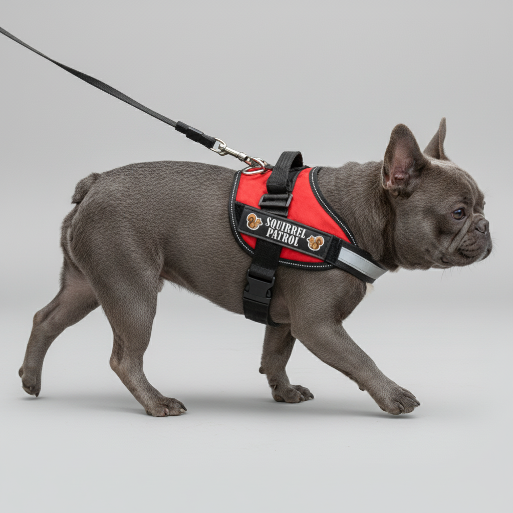 SQUIRREL  - Personalized French Bulldog Harness