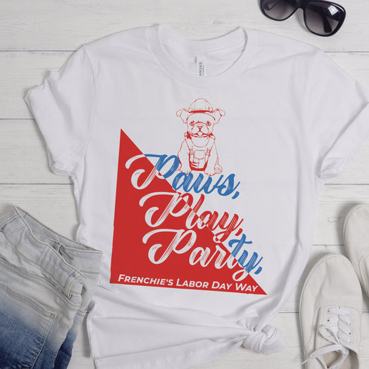 Premium Quality Labor Day Tee featuring a French Bulldog - Unisex T-Shirt