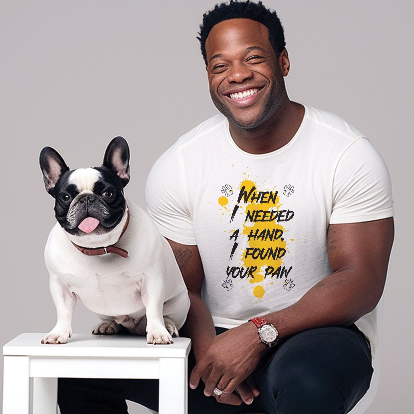 Frenchie Chic Delight - Unisex T-Shirt