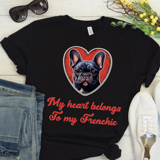 Frenchie love - Unisex T-Shirt