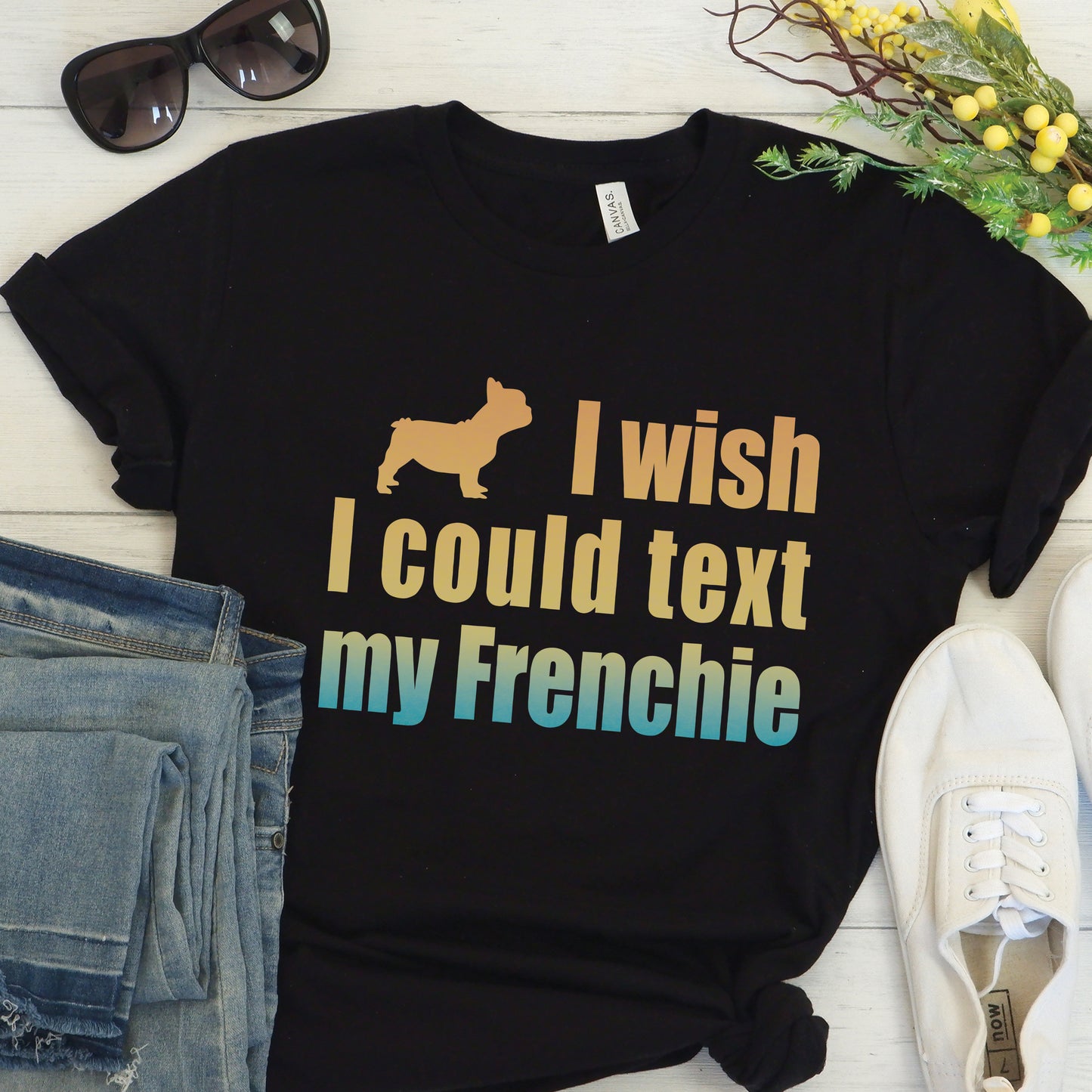 Frenchie conversation - Unisex T-Shirt
