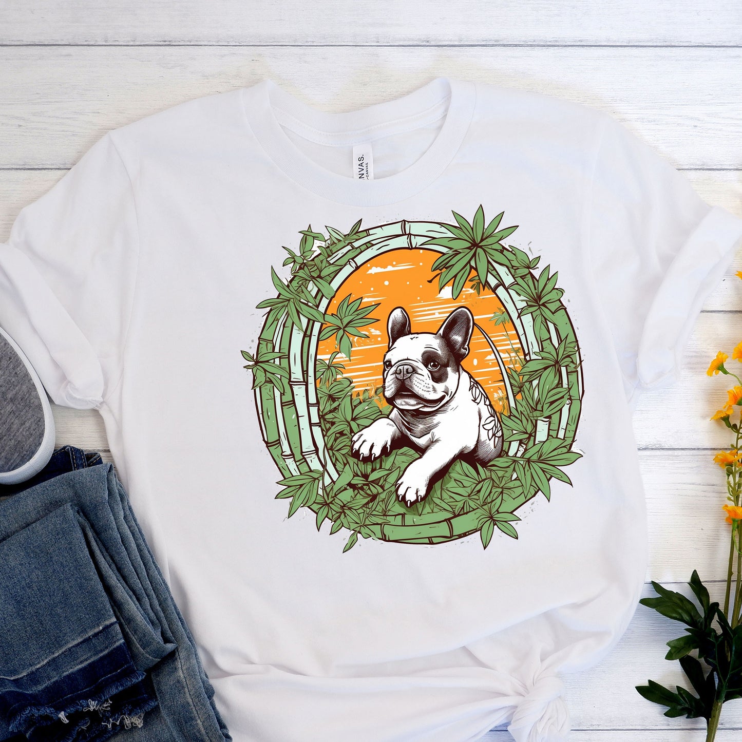 Panda Frenchie T-Shirt - Embracing Endangered Cuteness with Canine Chic