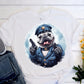 Policeman Frenchie T-Shirt - Mixing Law Enforcement with Canine Charm