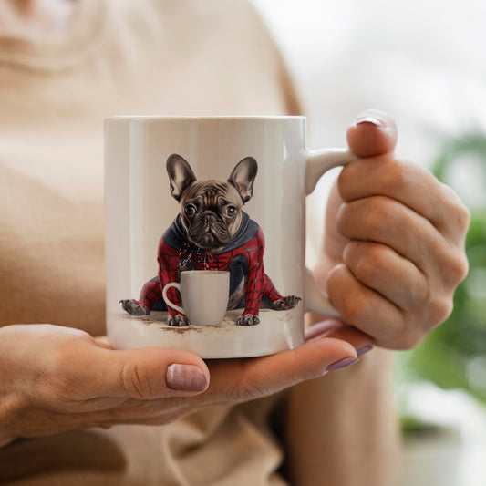 Exquisite Frenchie-Graphic Ceramic Coffee Mug