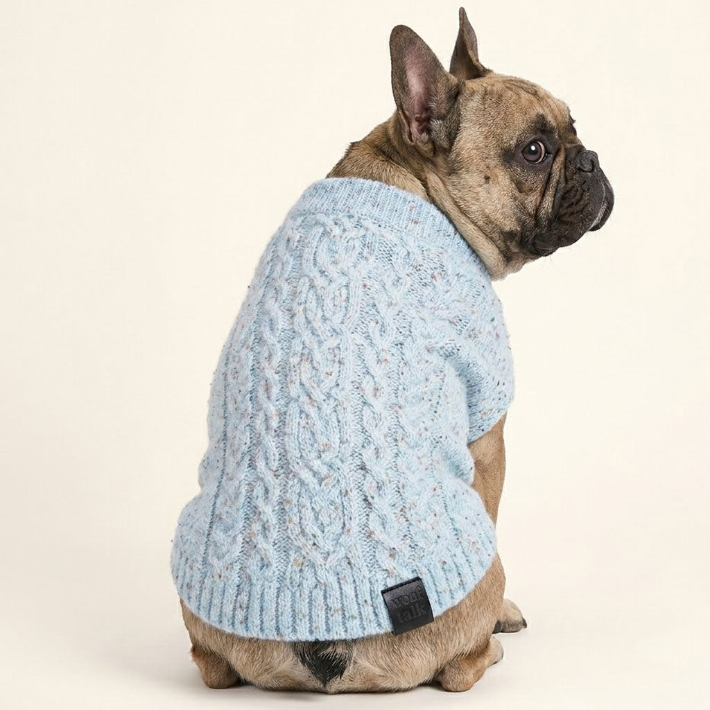 Fluffy Frenchie Sweater Premium Turtleneck Pullover for French Bulldogs