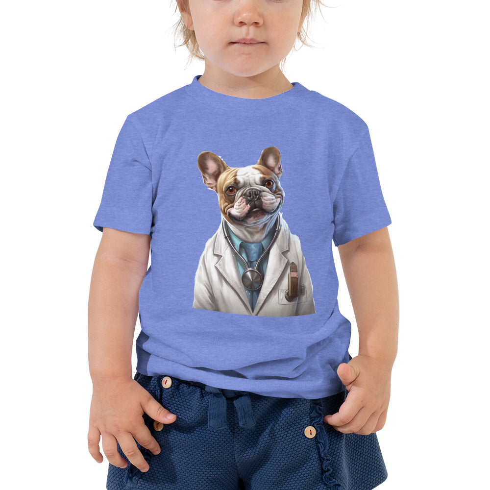 Doctor Frenchie Toddler Staple Tee - Inspiring and Comfortable Choice for Little Future Health Friend