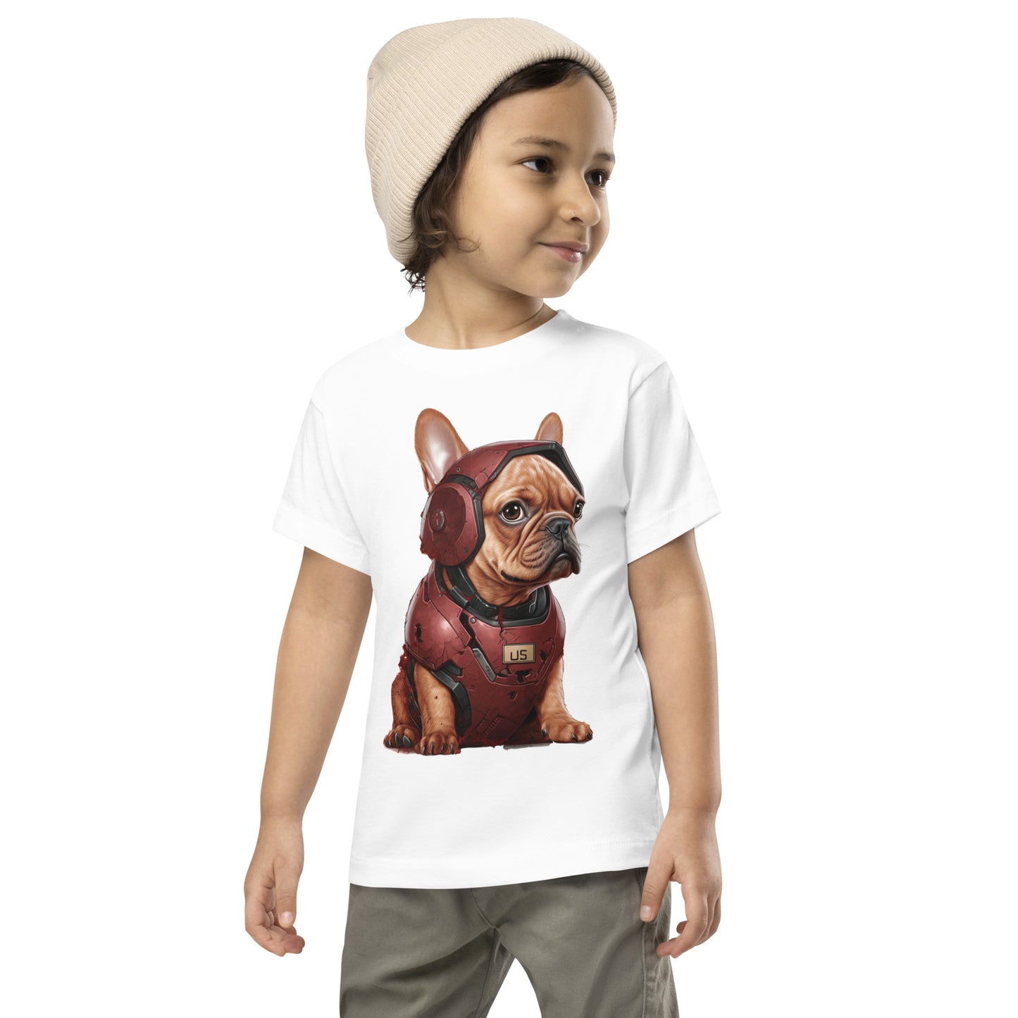 Kid's Frenchie T-Shirt - Tech-Savvy Canine Apparel