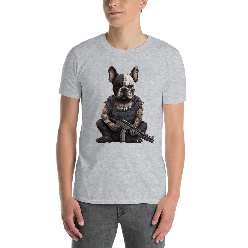 Frenchie Fever Short-Sleeve Unisex T-Shirt - Your Perfect Pick for Canine Couture