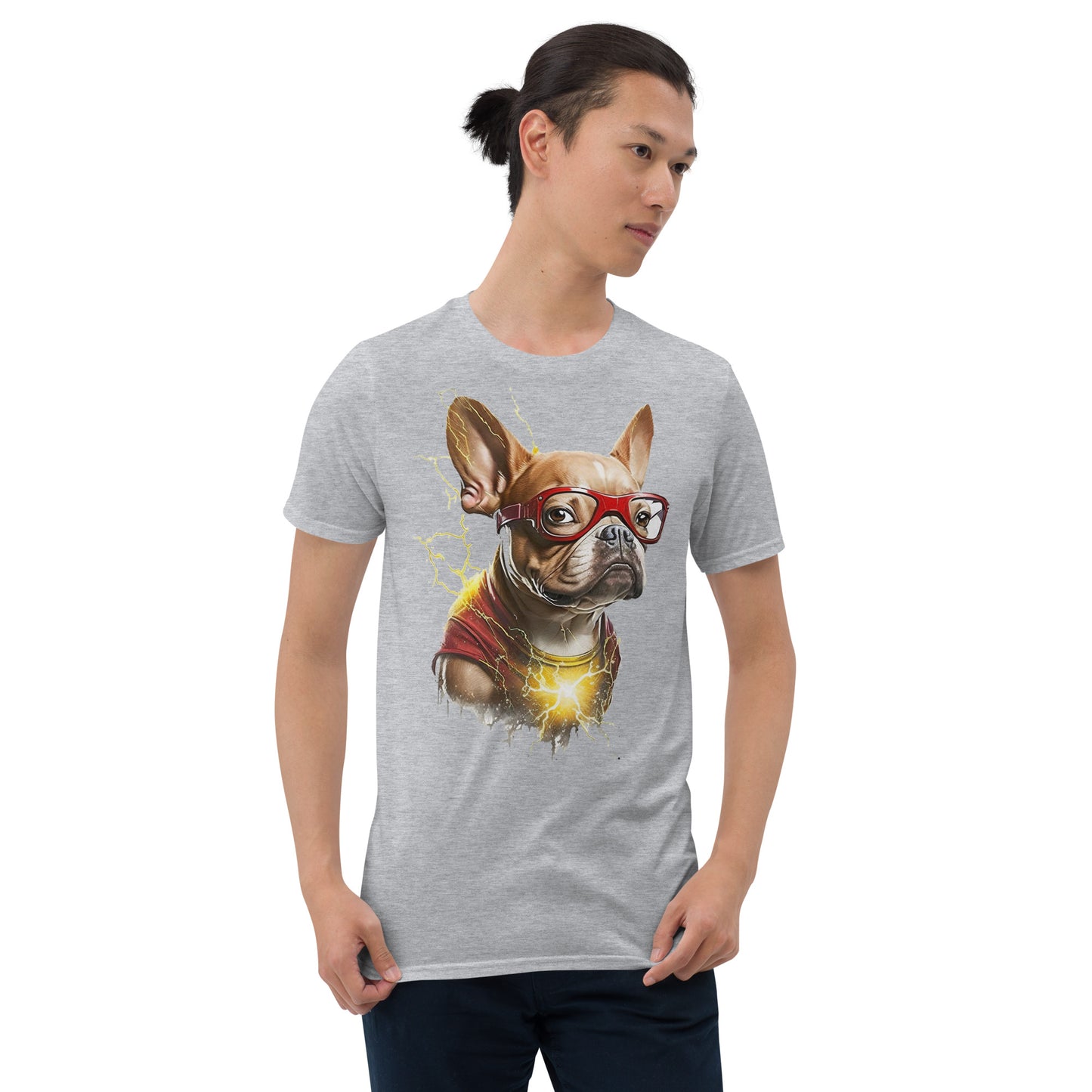 Unisex Frenchie Spirit Tee: Express Your Canine Admiration in Style