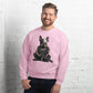 Frenchie Love Unisex Sweatshirt: Snug and Stylish Attire for Dog Enthusiasts